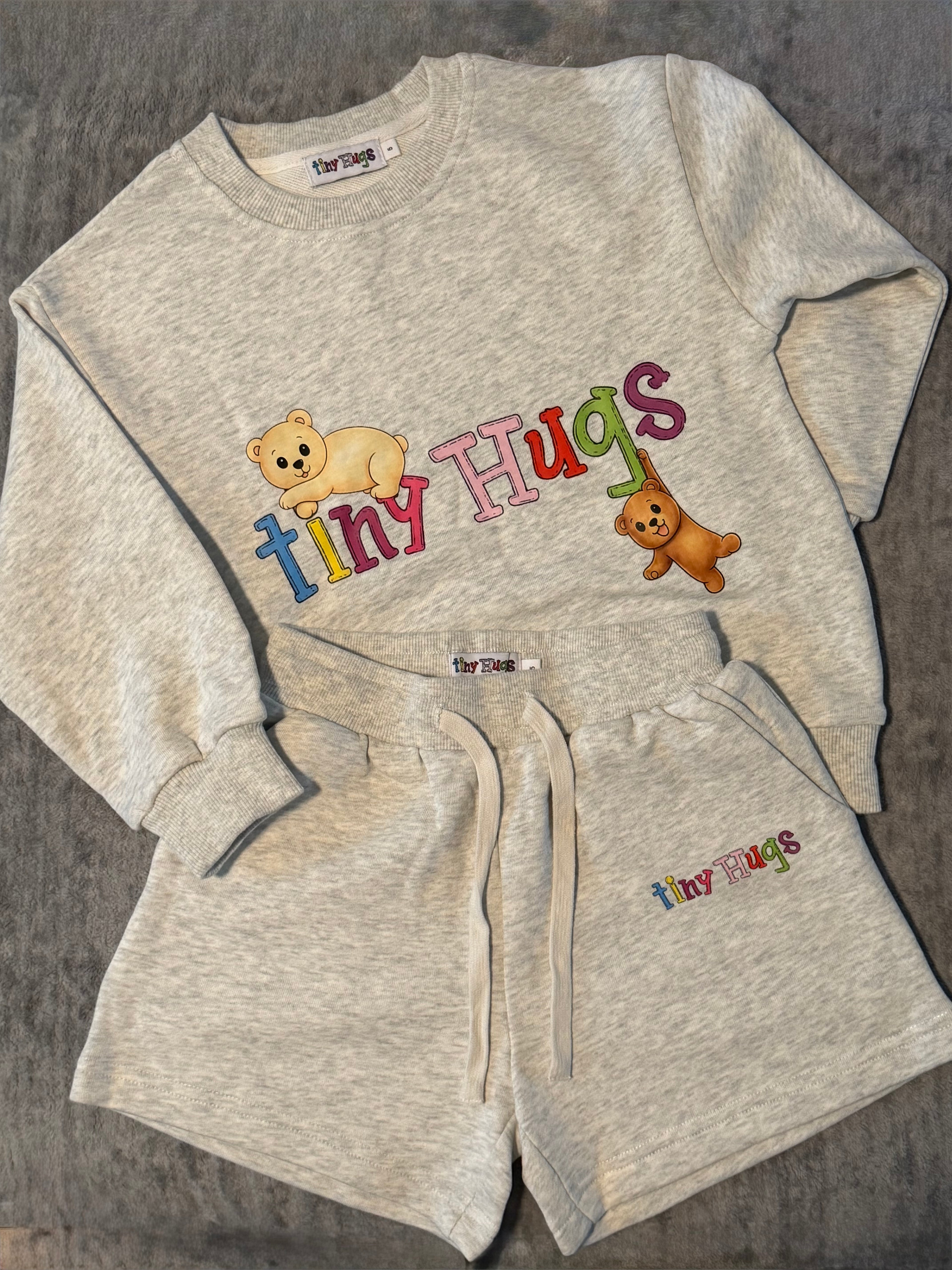Cuddle Cloud Grey Short Set
